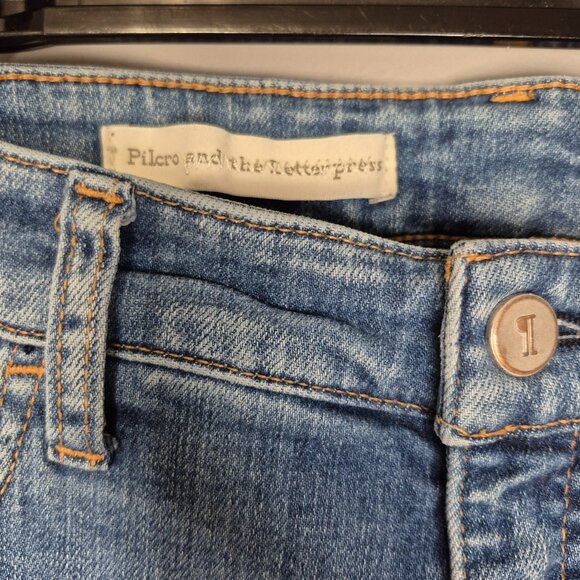 Pilcro and the Letterpress Parallel Straight Leg Jeans Size 30 - Picture 3 of 12